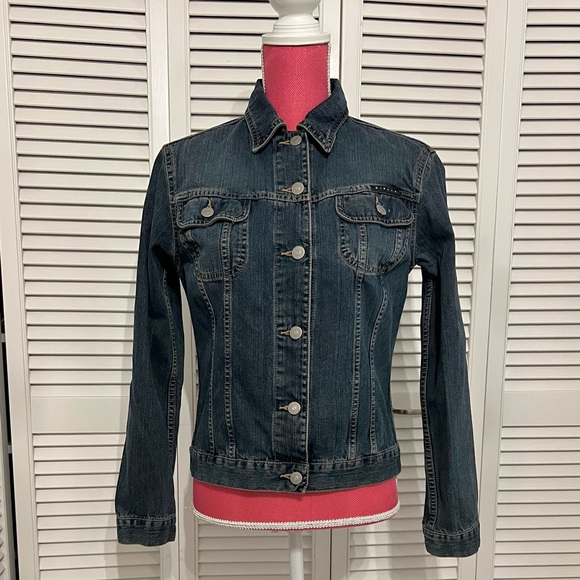 Vintage Look Denim Jacket, by Sisley (S) - Picture 6 of 15